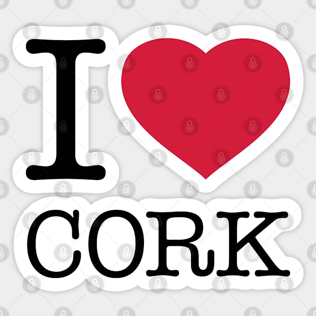 I LOVE CORK Sticker by eyesblau